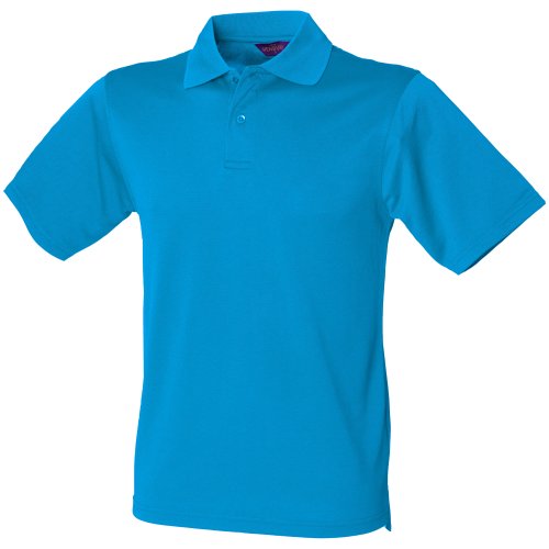 Henbury Herren Polo-Shirt Coolplus Pique (3XL) (Saphir Blau) von Henbury