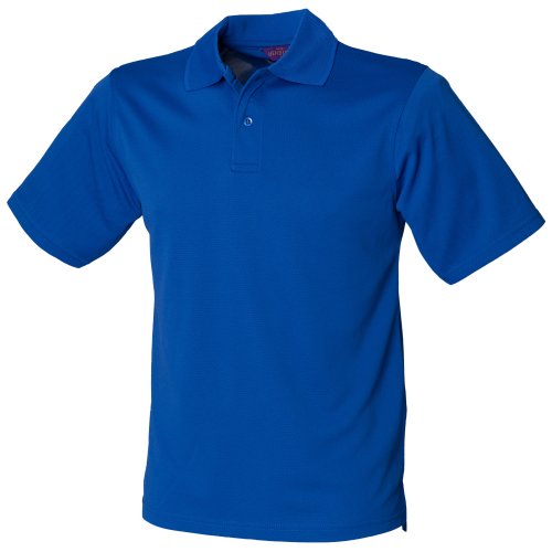 Henbury Herren Polo-Shirt Coolplus Pique (L) (Königsblau) von Henbury