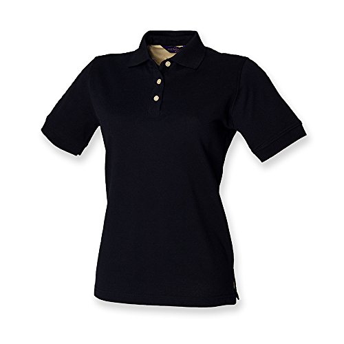 Henbury Ladies Classic Pique Polo Shirt 16 Navy von Henbury