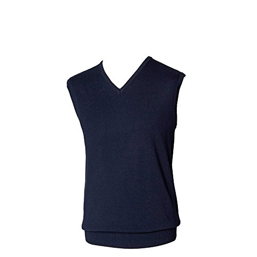 Henbury Mens Sleeveless Knitted V-Neck Jumper von Henbury