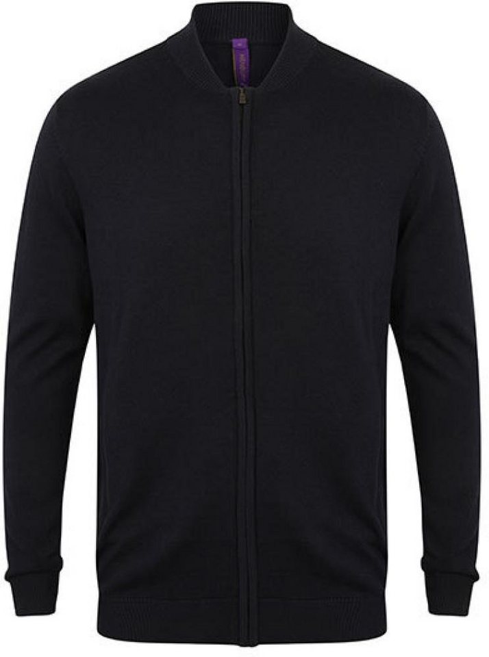 Henbury Outdoorjacke Herren Knitted Bomber Jacke von Henbury