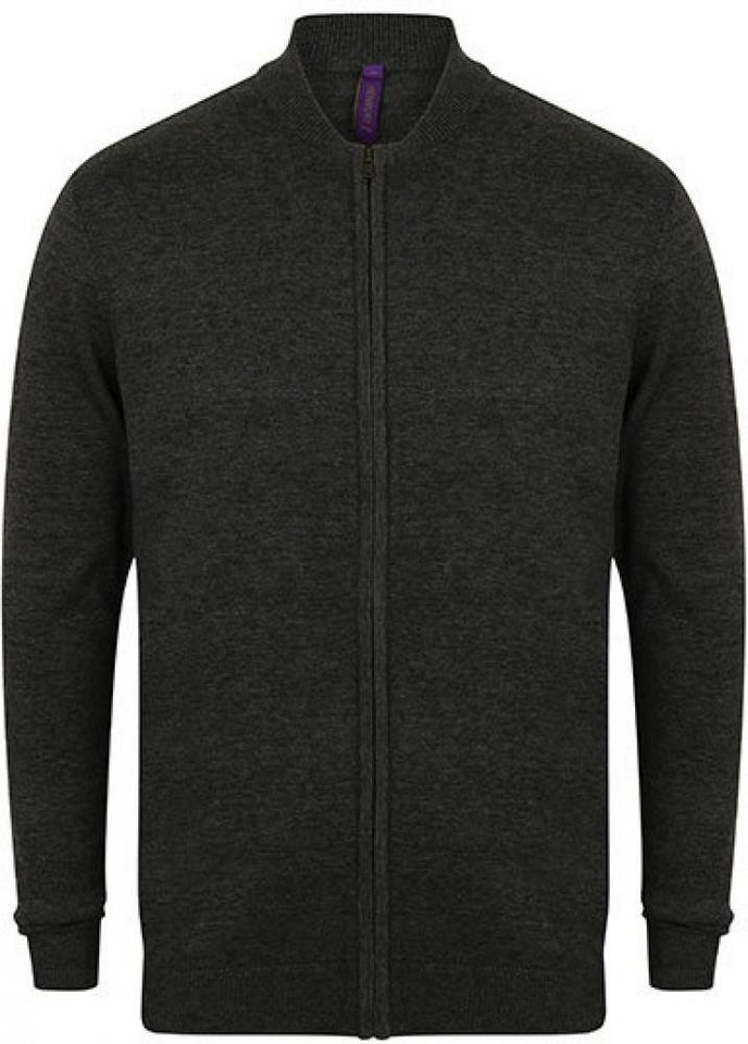 Henbury Outdoorjacke Herren Knitted Bomber Jacke von Henbury