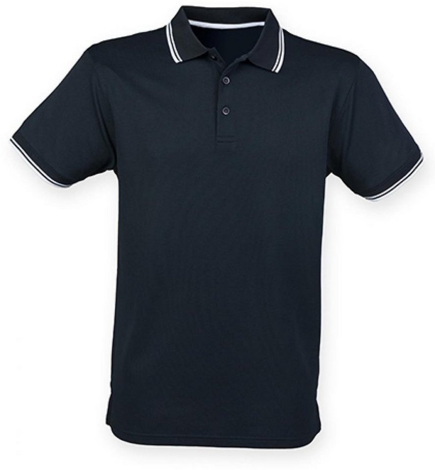 Henbury Poloshirt Herren Coolplus® Short Sleeved Tipped Polo Shirt von Henbury