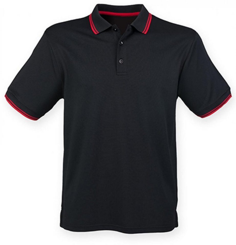 Henbury Poloshirt Herren Coolplus® Short Sleeved Tipped Polo Shirt von Henbury