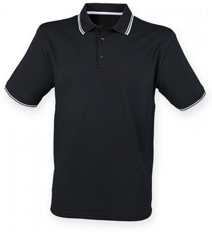 Henbury Poloshirt Herren Coolplus® Short Sleeved Tipped Polo Shirt von Henbury