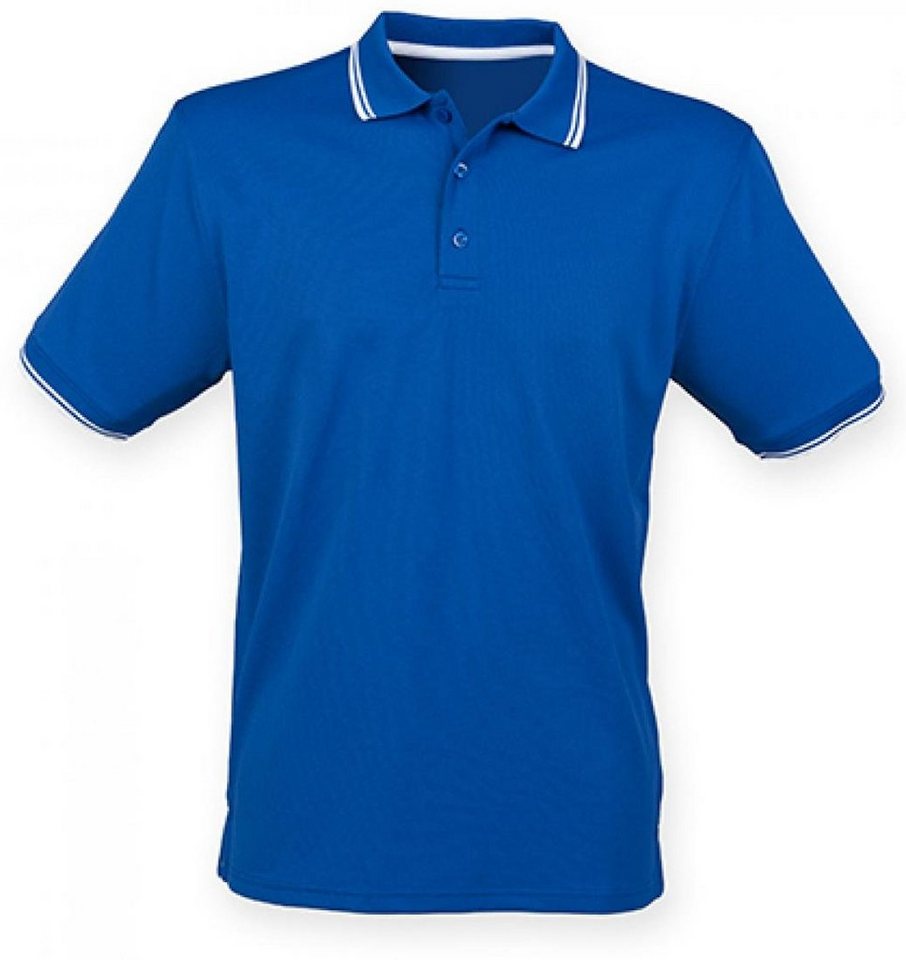 Henbury Poloshirt Herren Coolplus® Short Sleeved Tipped Polo Shirt von Henbury