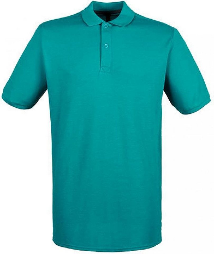 Henbury Poloshirt Herren Modern Fit Cotton Microfine-Piqué Polo Shirt von Henbury