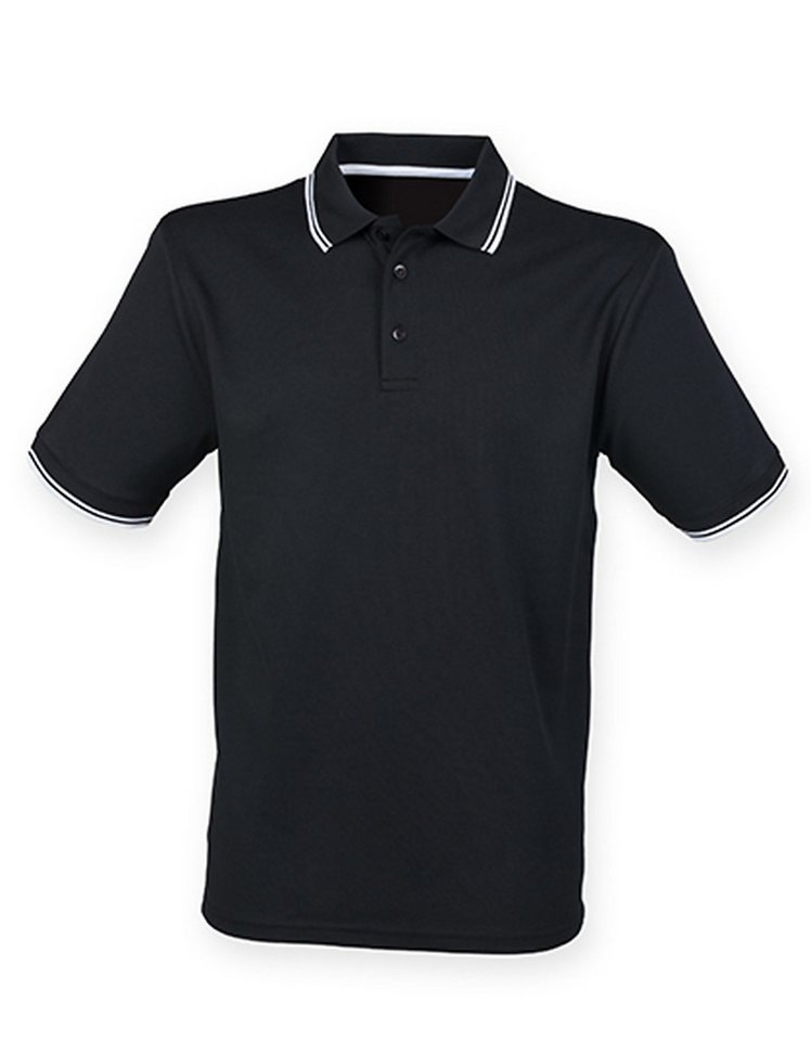 Henbury Poloshirt Men´s Coolplus® Short Sleeved Tipped Polo Shirt von Henbury