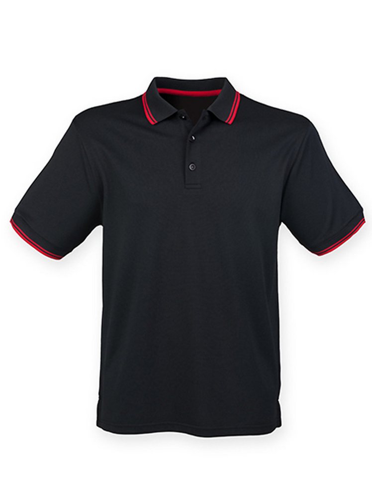 Henbury Poloshirt Men´s Coolplus® Short Sleeved Tipped Polo Shirt von Henbury