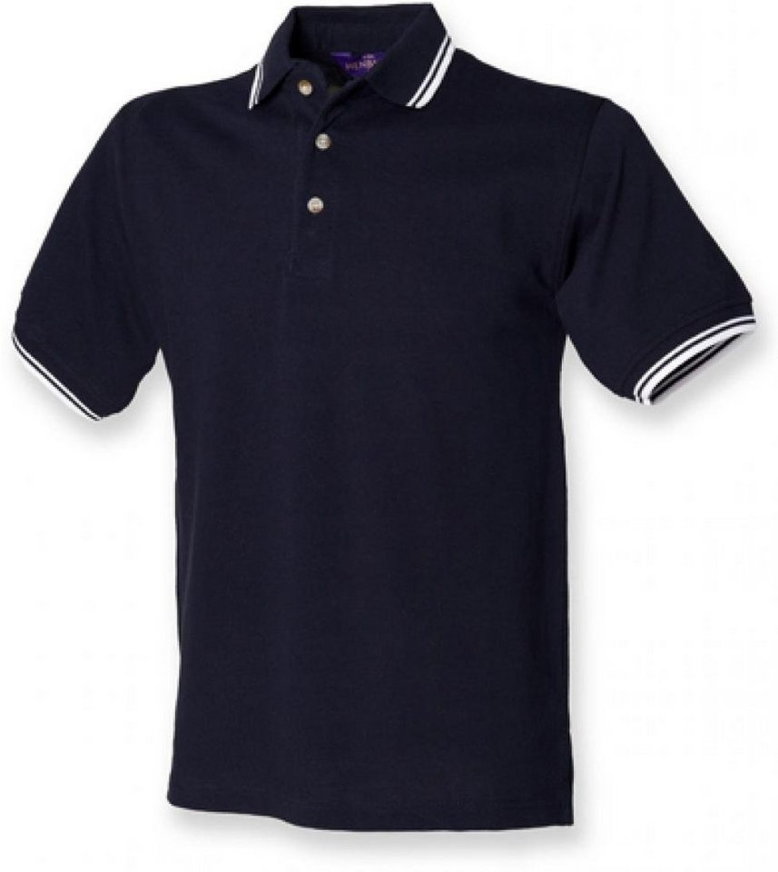 Henbury Poloshirt Tipped Collar And Cuff Poloshirt Herren von Henbury