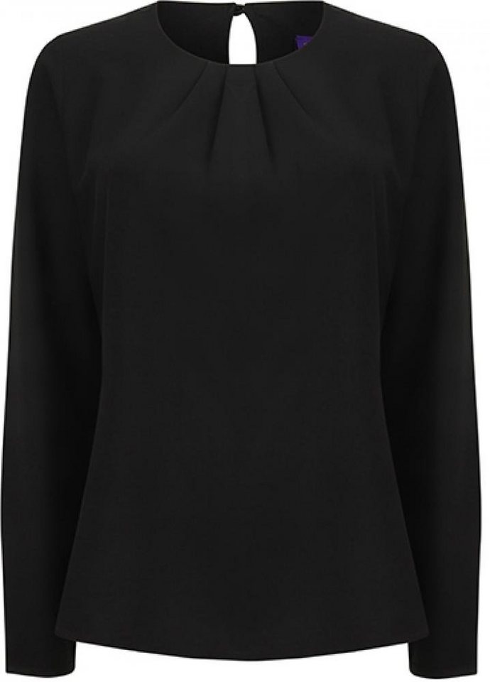 Henbury Sweatshirt Ladies Pleat Front Long Sleeved Blouse von Henbury