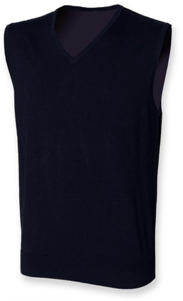 Henbury Sweatshirt Men´s Sleeveless V-Neck Jumper von Henbury