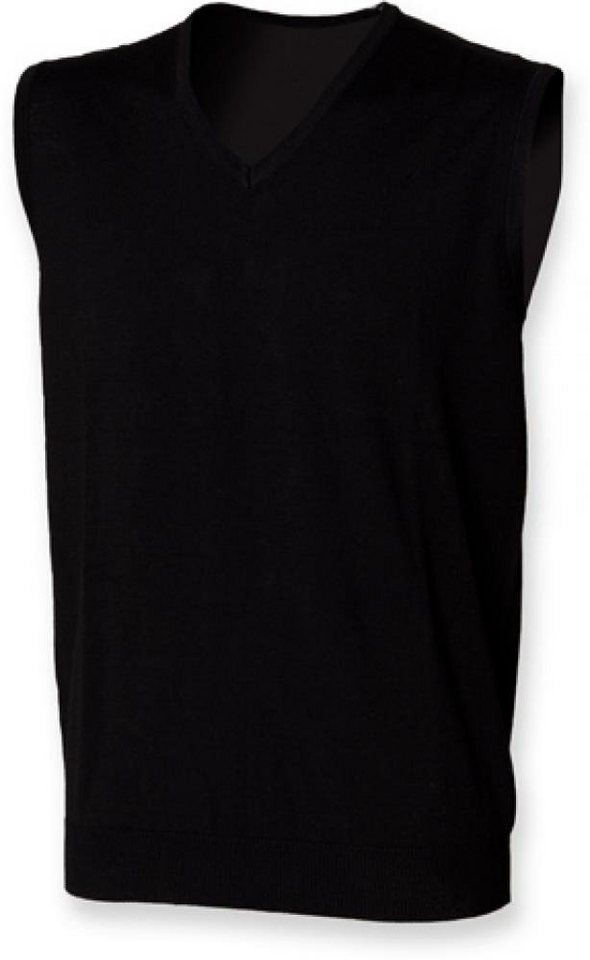 Henbury Sweatshirt Men´s Sleeveless V-Neck Jumper von Henbury