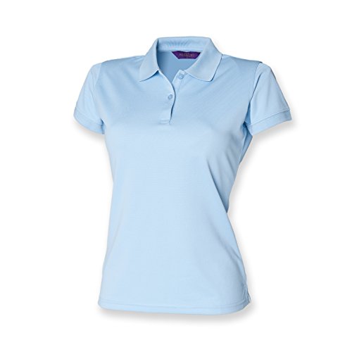 HenburyDamen Polo ShirtPoloshirt Blau Light Blue von Henbury