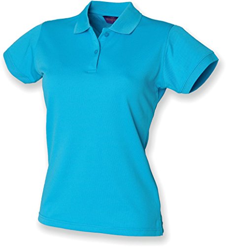 Ladies Coolplus Piqué Poloshirt - Farbe: Turquoise - Größe: L von Henbury