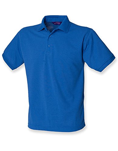 Men`s 65/35 Classic Piqué Polo Shirt, Größe:L, Farbe:Royal von Henbury