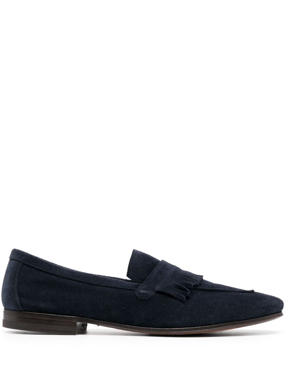 Henderson Baracco Loafer aus Wildleder mit Zierlasche - Blau von Henderson Baracco