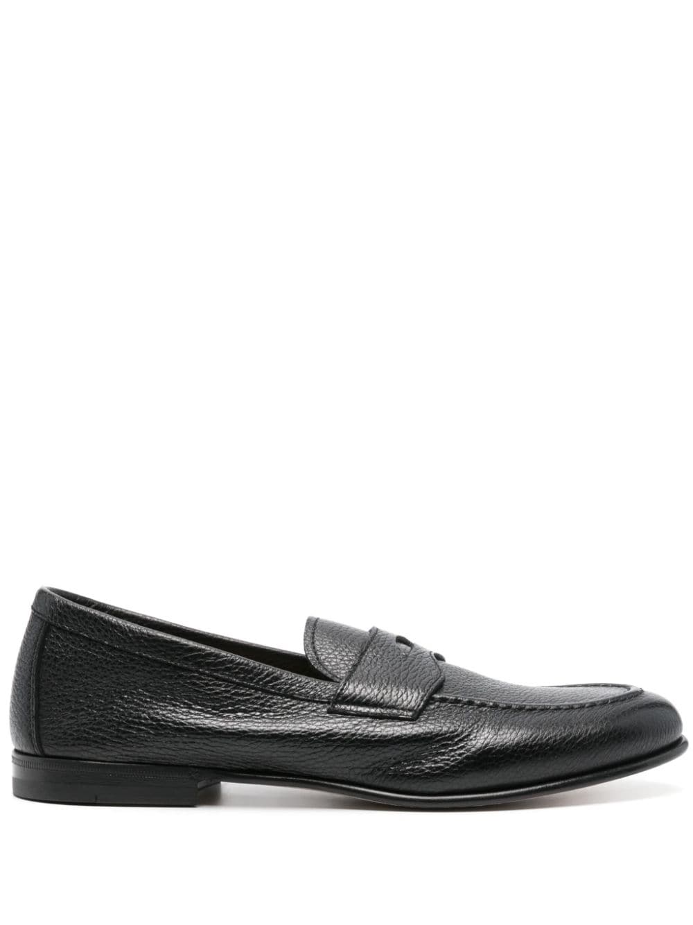 Henderson Baracco Loafer aus strukturiertem Leder - Schwarz von Henderson Baracco