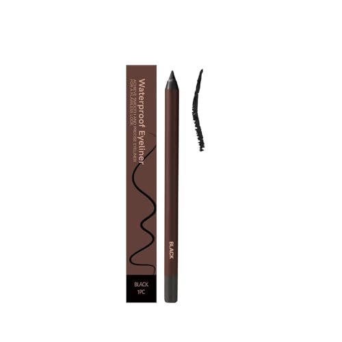 Wasserfestes Eyeliner-Stifte-Set (7 Farben), wischfeste und lang anhaltende Augen-Make-up-Stifte, ultra-cremige Formel für einen Eyeliner mit Flügeln, einfache Anwendung für Anfänger (Black) von Hengxuan