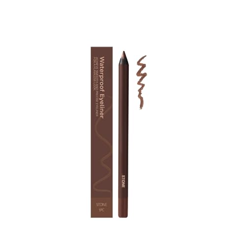 Wasserfestes Eyeliner-Stifte-Set (7 Farben), wischfeste und lang anhaltende Augen-Make-up-Stifte, ultra-cremige Formel für einen Eyeliner mit Flügeln, einfache Anwendung für Anfänger (Stone) von Hengxuan