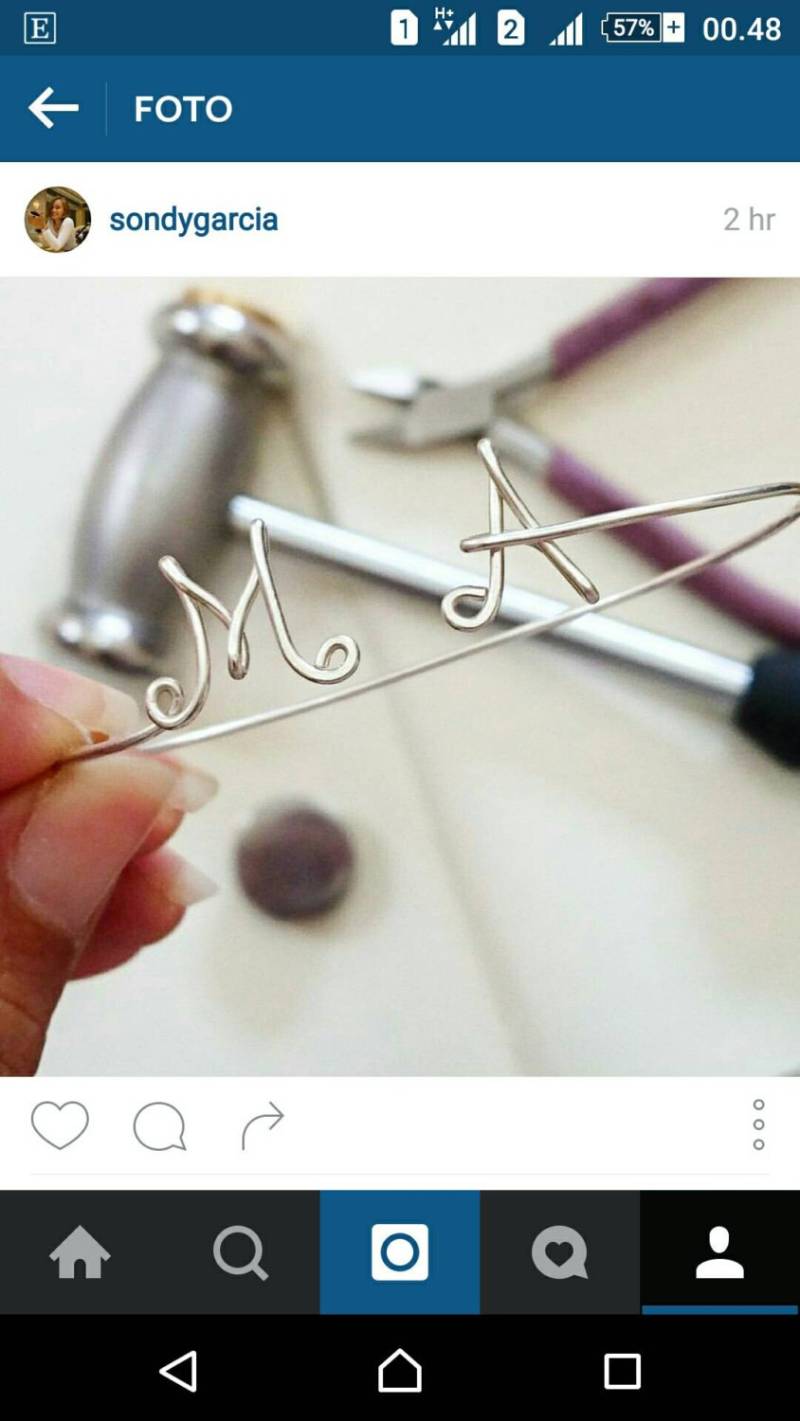 10 Initialen Armband Sterlingsilber/Doppel Armreif Manschette Personalisierte Brautjungferngeschenke von Henju