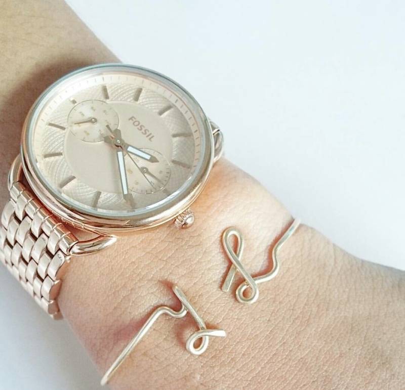 Erste Armband, Erste Rose Gold Brautjungfern Geschenke, Personalisierte Individuelle Armbänder Silber Initialen Armreif Für von Henju