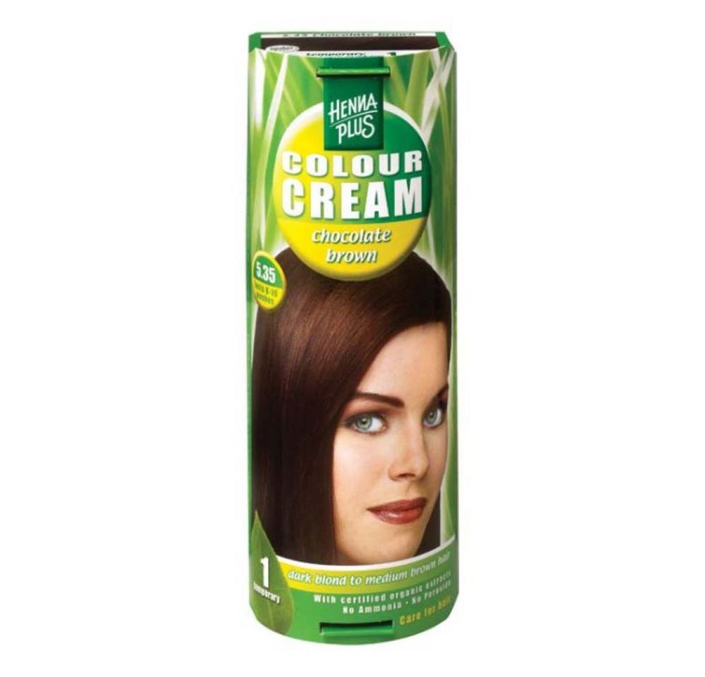 Henna Plus Haarfarbe Colour Cream - 5.35 Chocolate brown 60ml von Henna Plus