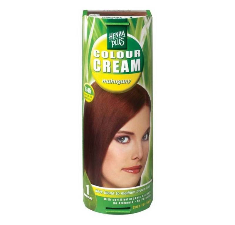 Henna Plus Haarfarbe Colour Cream - 6.45 Mahagoni 60ml von Henna Plus