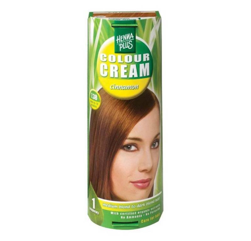 Henna Plus Haarfarbe Colour Cream - 7.38 Cinnamon 60ml von Henna Plus