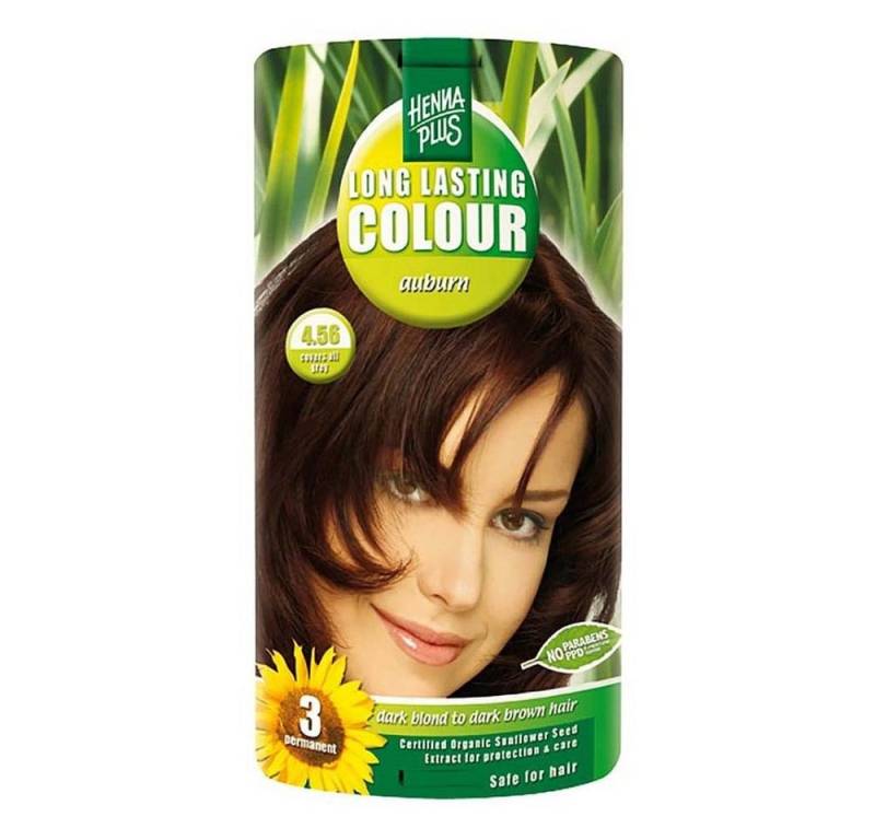 Henna Plus Haarfarbe Haarfarbe - 4.56 Auburn/Kastanie 100ml von Henna Plus