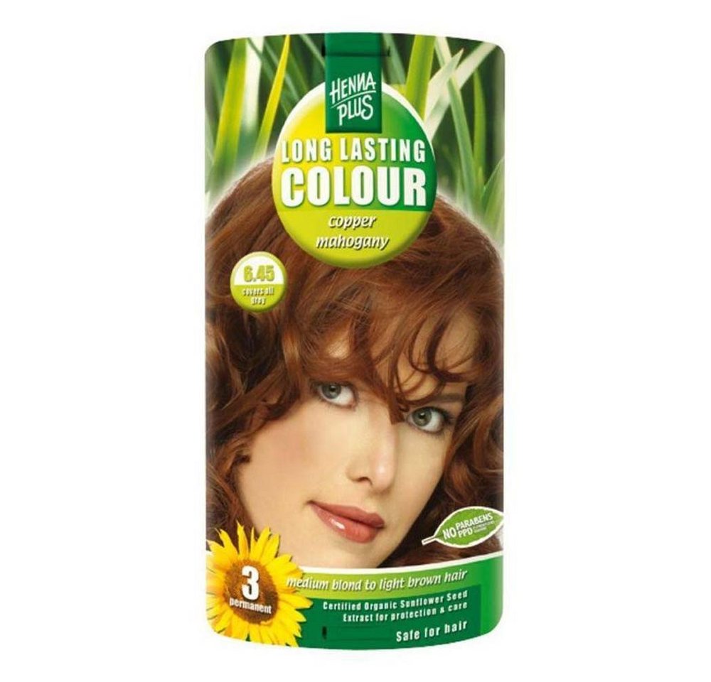 Henna Plus Haarfarbe Haarfarbe - 6.45 Kupfer Mahagoni 100ml von Henna Plus