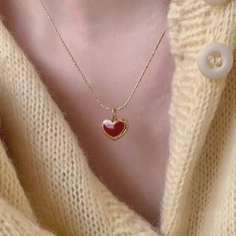 Halskette Aus Zinklegierung Mit Emaille Für Damen - Schlichtes & Schickes Alltagsschmuck-Geschenk Freundin, Mutter, Schwester Halskette Aus Zinklegierung Mit Emaille Für Damen - Schlichtes & Schickes Alltagsschmuck-Geschenk Freundin, Mutter, Schwester von HennabellezaShop