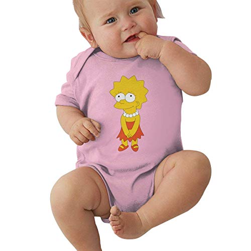 Henrnt Lisa-Simpson Kurzarm Bodysuit Jumpsuit für Jungen und Jungen von Henrnt