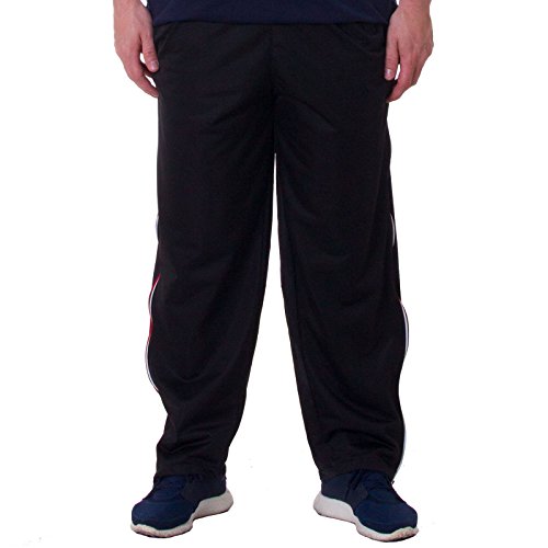 Henry Terre Herren Reha Sweat Hose Sporthose Durchgehender Reißverschluss, Farbe:schwarz, Größe:XXL von Henry Terre