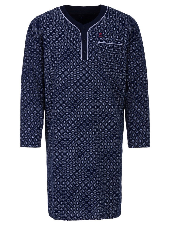 Henry Terre Nachthemd Nachthemd Langarm - Raute von Henry Terre