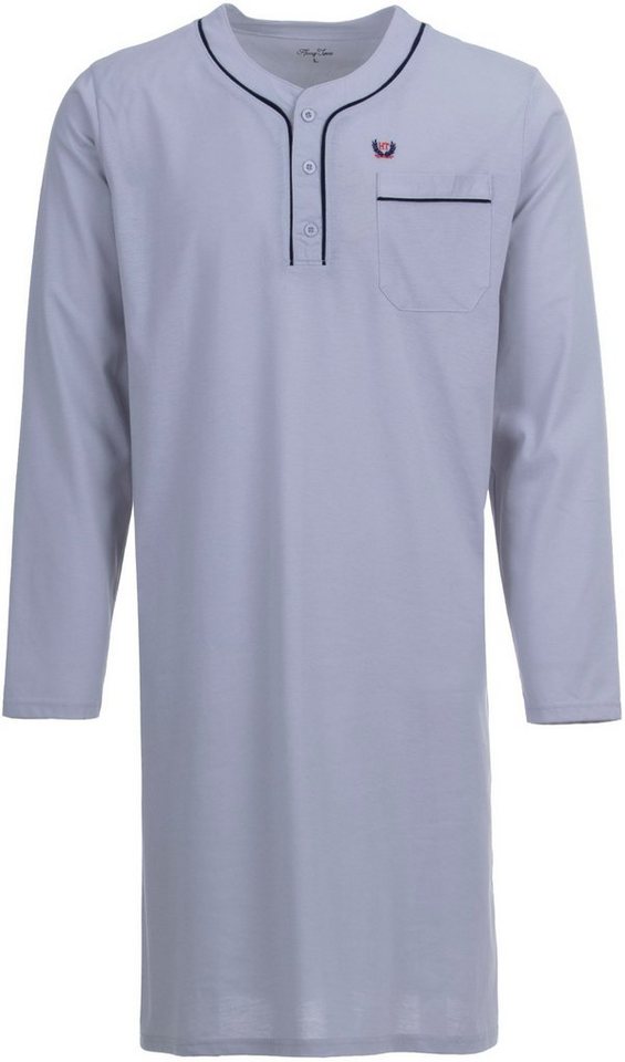 Henry Terre Nachthemd Nachthemd Langarm - Unifarben von Henry Terre