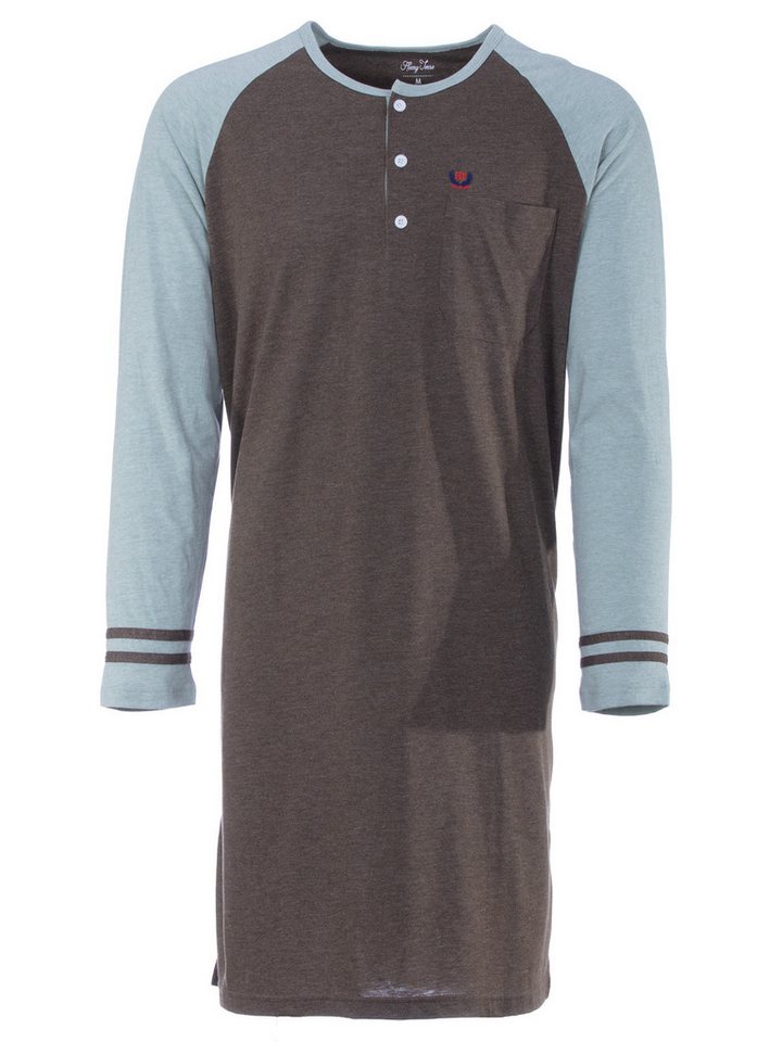 Henry Terre Nachthemd Nahthemd langarm - Roman Sport-Design von Henry Terre