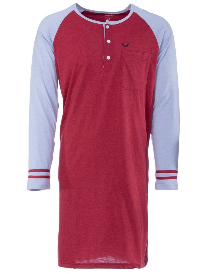 Henry Terre Nachthemd Nahthemd langarm - Roman Sport-Design von Henry Terre