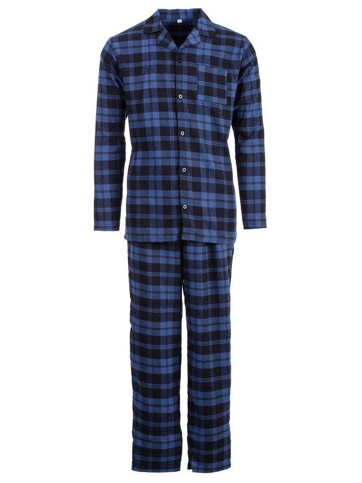 Henry Terre Pyjama Pyjama Set Langarm - Kent Karo allover von Henry Terre