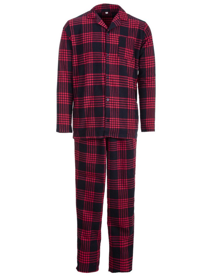 Henry Terre Pyjama Pyjama Set Langarm - Kent Karo allover von Henry Terre
