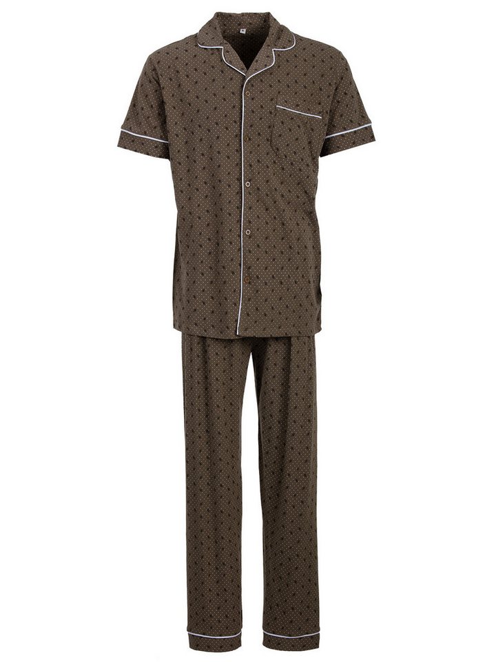 Henry Terre Schlafanzug Pyjama Set Kurzarm - Punkte & Zweige von Henry Terre