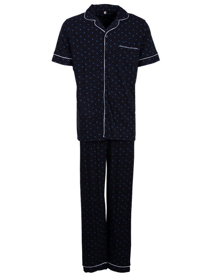 Henry Terre Schlafanzug Pyjama Set Kurzarm - Punkte & Zweige von Henry Terre