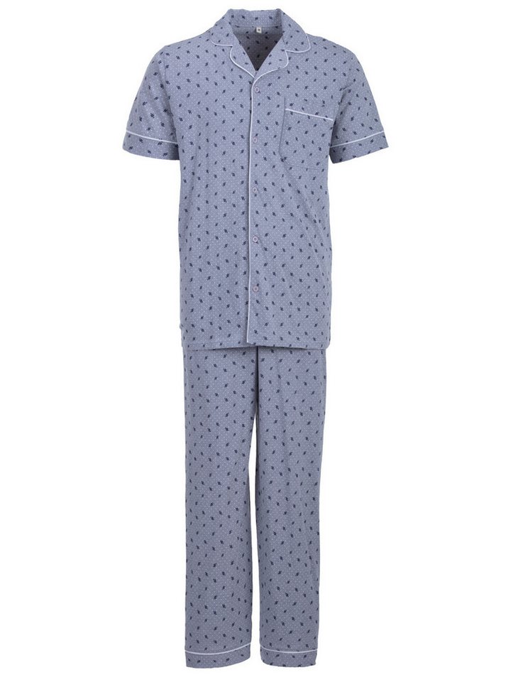 Henry Terre Schlafanzug Pyjama Set Kurzarm - Punkte & Zweige von Henry Terre