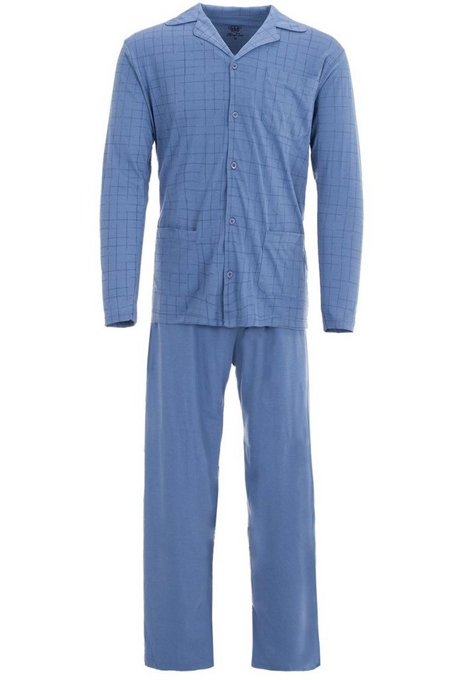 Henry Terre Schlafanzug Pyjama Set Langarm - Kariert von Henry Terre