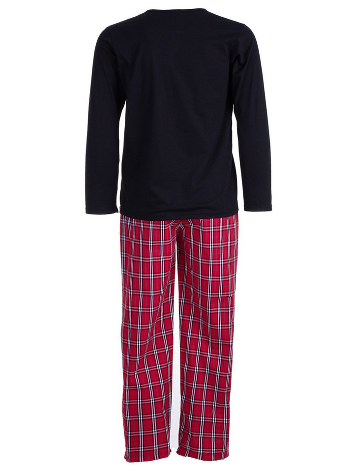 Henry Terre Schlafanzug Pyjama Set Langarm - Karo von Henry Terre