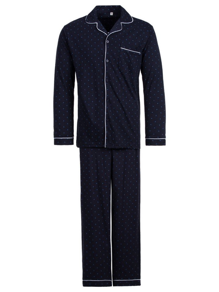 Henry Terre Schlafanzug Pyjama Set Langarm - Zacken von Henry Terre