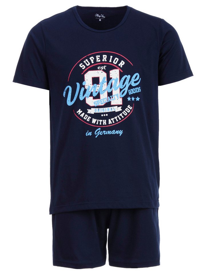 Henry Terre Schlafanzug Pyjama Set Shorty - Paul Vintage von Henry Terre