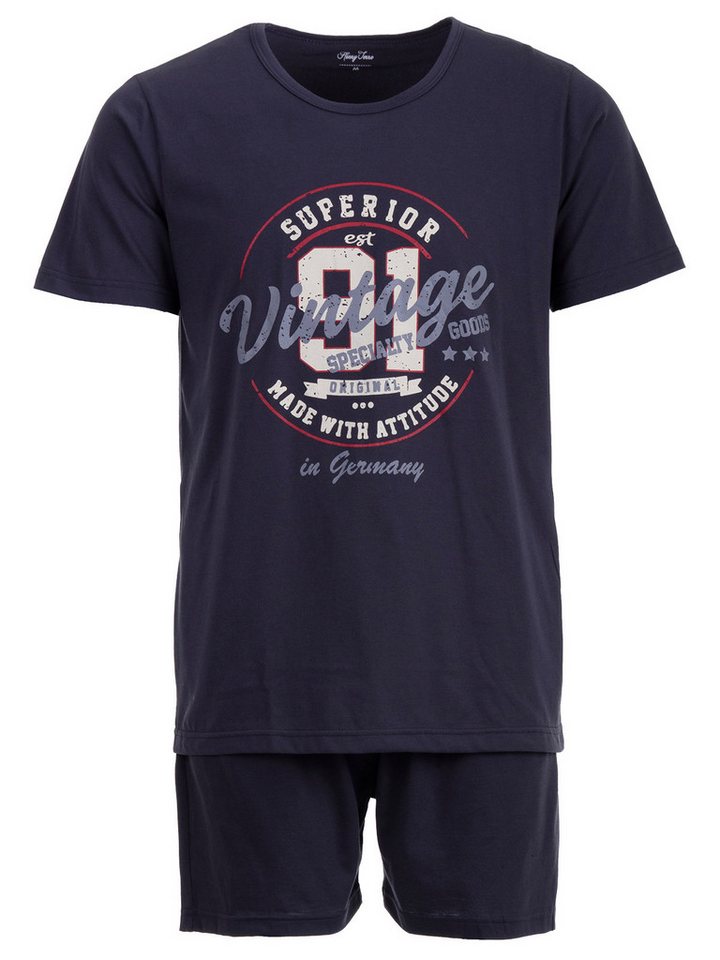 Henry Terre Schlafanzug Pyjama Set Shorty - Paul Vintage von Henry Terre