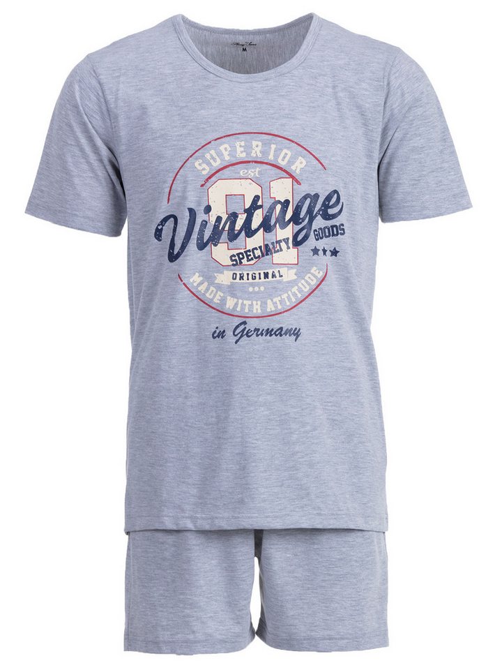 Henry Terre Schlafanzug Pyjama Set Shorty - Paul Vintage von Henry Terre