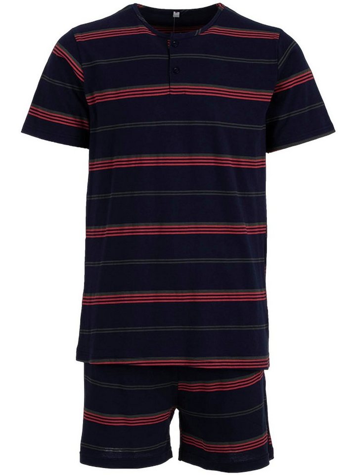 Henry Terre Schlafanzug Pyjama Set Shorty - Streifen von Henry Terre